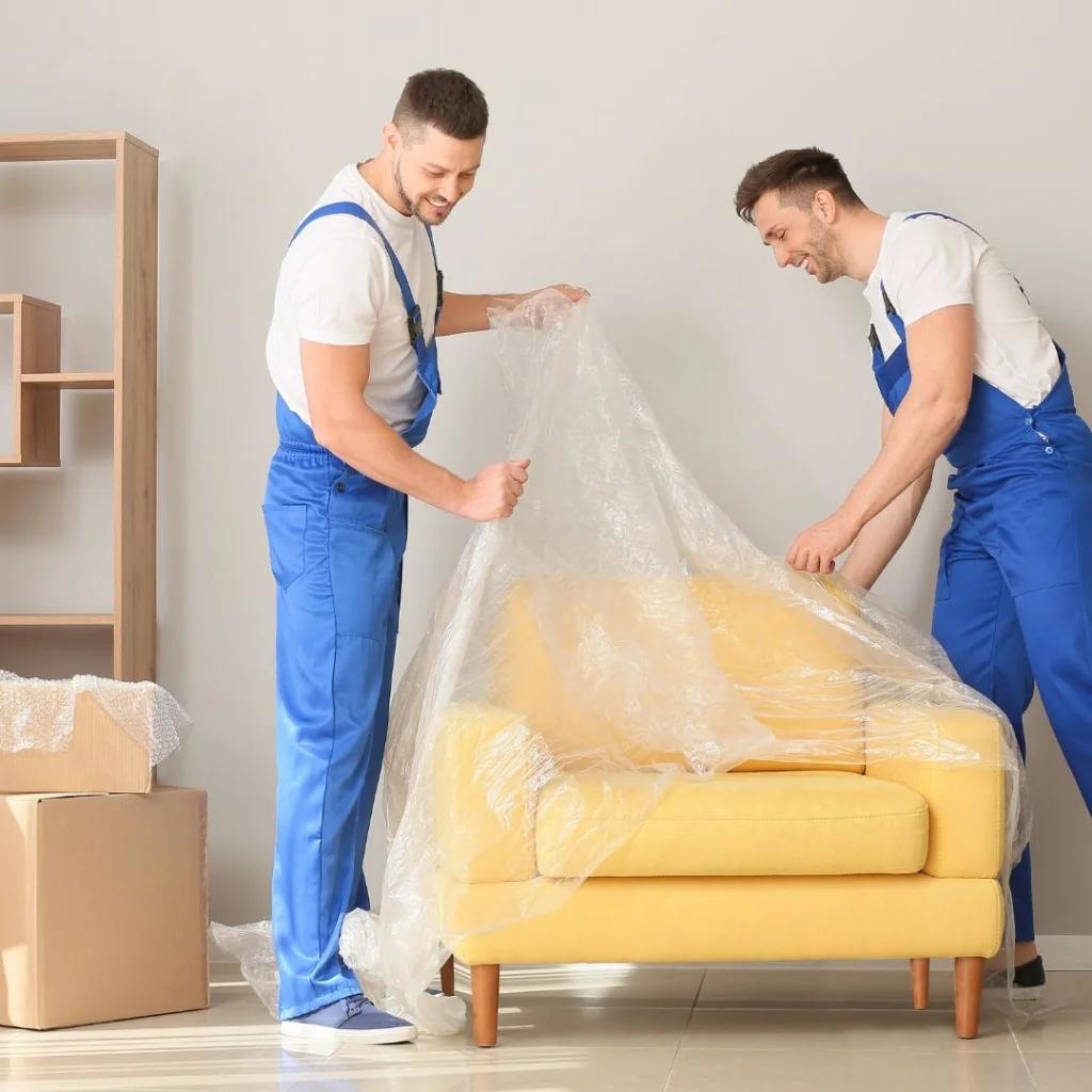 تغليف الأثاث بالكرتون والفقاعات